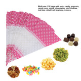 50 Piece Clear Cone Shaped Treat Popcorn Bags Treat Bags Cellophane Candy Bags with Twist Ties - Extra Image