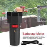 5V Solid Construction Barbecue Grill Rotator Motor BBQ Holder Roast Bracket with USB Boost Wire - Side View