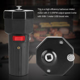 5V Solid Construction Barbecue Grill Rotator Motor BBQ Holder Roast Bracket with USB Boost Wire - Top-Down View