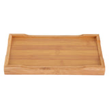 Bamboo Tea Tray Chinese Gongfu Tea Mini Serving Table for Teahouse Home Office - Close-Up Angle