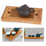 Bamboo Tea Tray Chinese Gongfu Tea Mini Serving Table for Teahouse Home Office