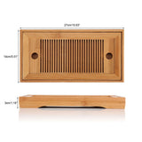 Bamboo Tea Tray Chinese Gongfu Tea Mini Serving Table for Teahouse Home Office