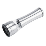 Stainless Steel & Acrylic Manual Salt & Pepper Mill Grinder Kitchen Cooking Tool - Side View