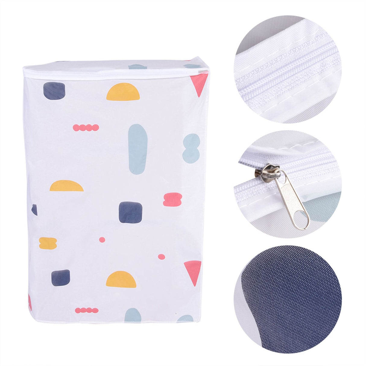 Waterproof Washing Machine Zipped Cover Dust Protection for Top Load Washer Dryer(Top Load)