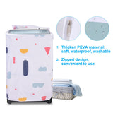 Waterproof Washing Machine Zipped Cover Dust Protection for Top Load Washer Dryer(Top Load)
