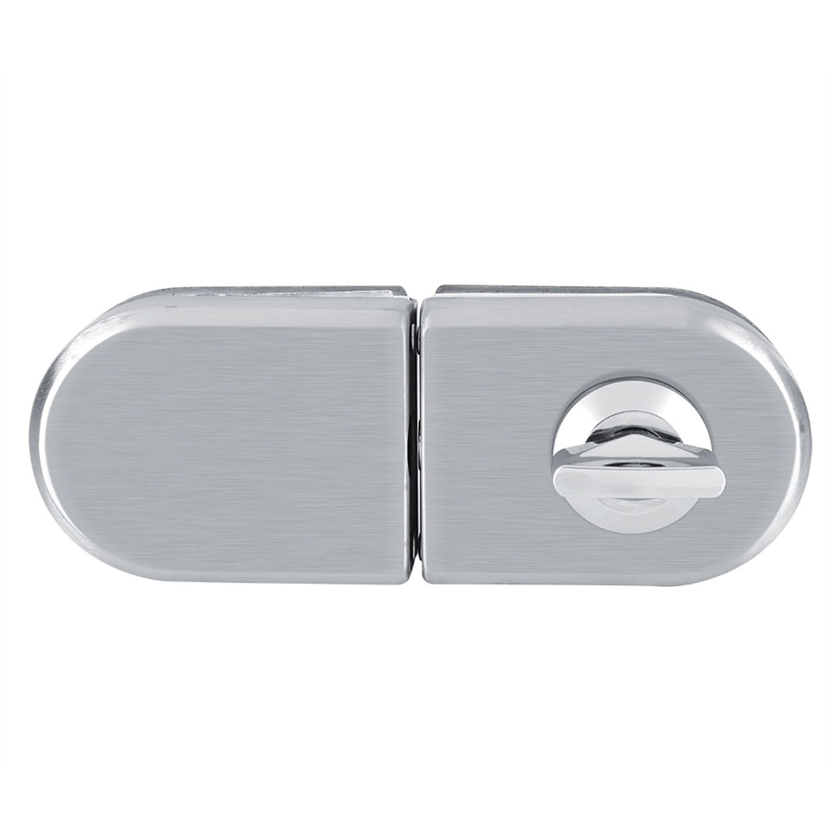 Stainless Steel 10~12mm Glass Door Lock Rotary Knob Open/Close Home Hotel Bathroom Use