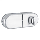 Stainless Steel 10~12mm Glass Door Lock Rotary Knob Open/Close Home Hotel Bathroom Use - Top-Down View