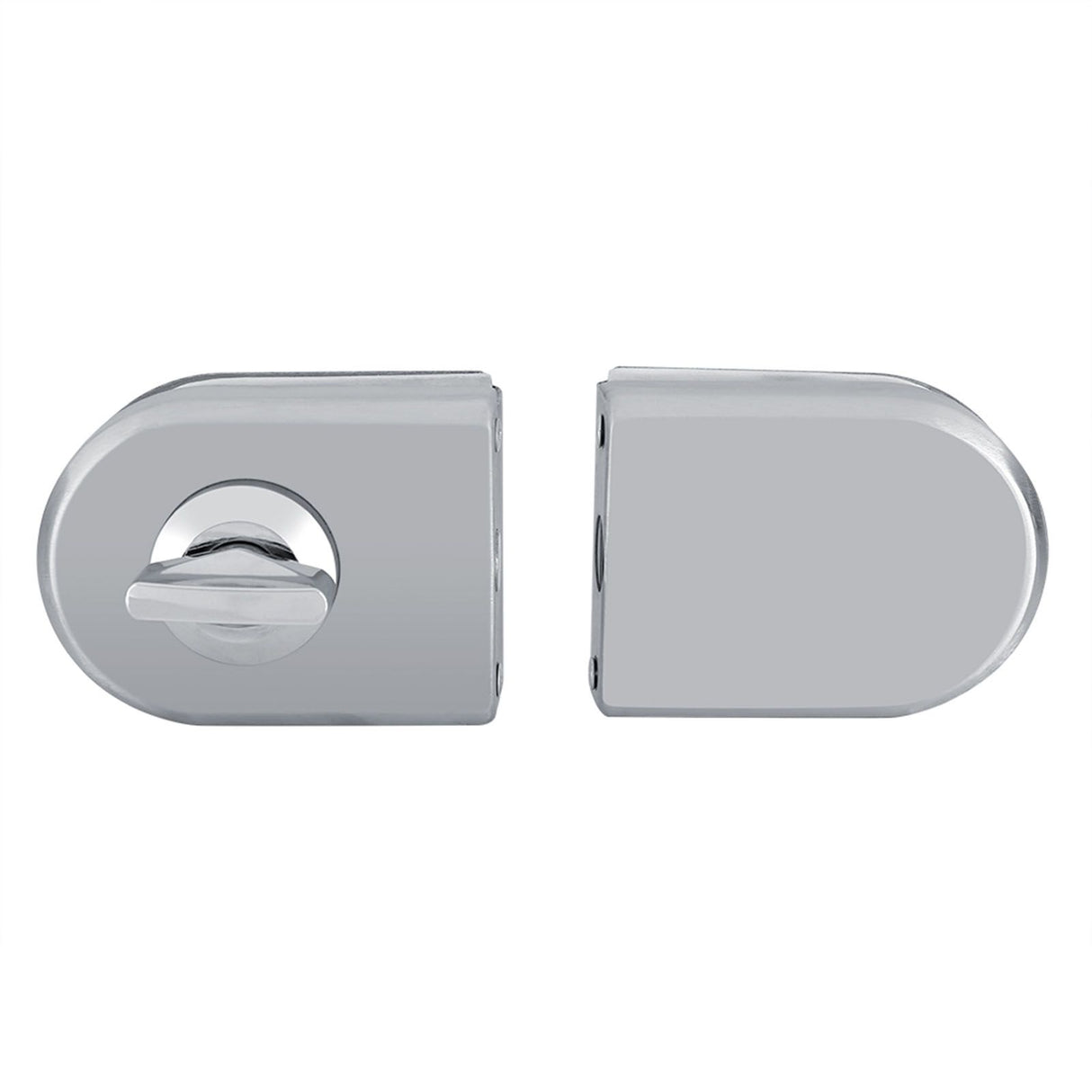 Stainless Steel 10~12mm Glass Door Lock Rotary Knob Open/Close Home Hotel Bathroom Use