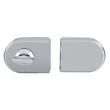 Stainless Steel 10~12mm Glass Door Lock Rotary Knob Open/Close Home Hotel Bathroom Use - Low Angle