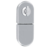 Stainless Steel 10~12mm Glass Door Lock Rotary Knob Open/Close Home Hotel Bathroom Use