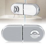 Stainless Steel 10~12mm Glass Door Lock Rotary Knob Open/Close Home Hotel Bathroom Use - Extra Image