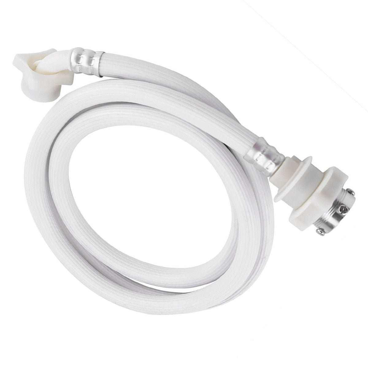 Washing Machine Water Inlet Hose Washer Pipe Tube Connector White Color Long Length 2m