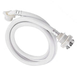 Washing Machine Water Inlet Hose Washer Pipe Tube Connector White Color Long Length 2m