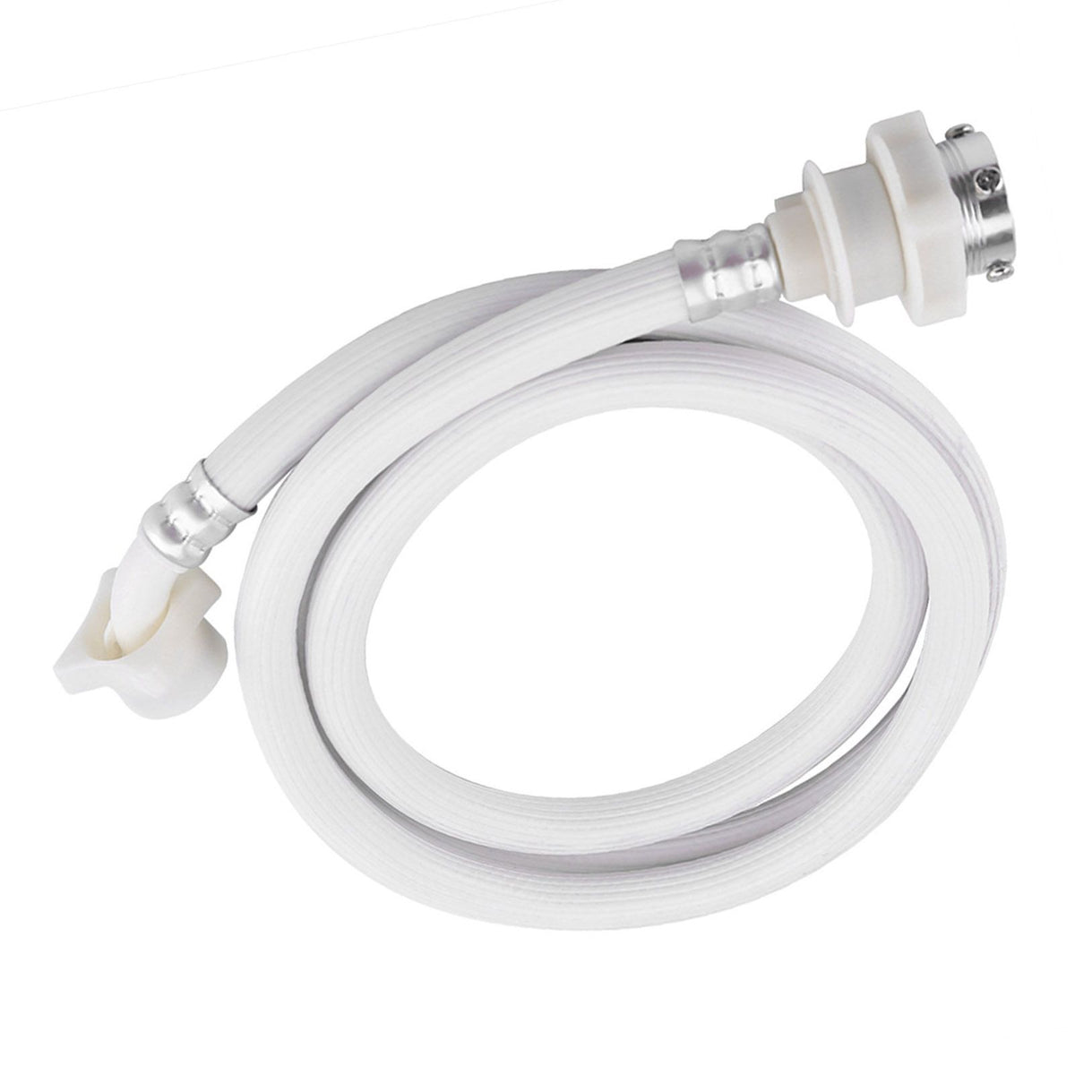 Washing Machine Water Inlet Hose Washer Pipe Tube Connector White Color Long Length 2m