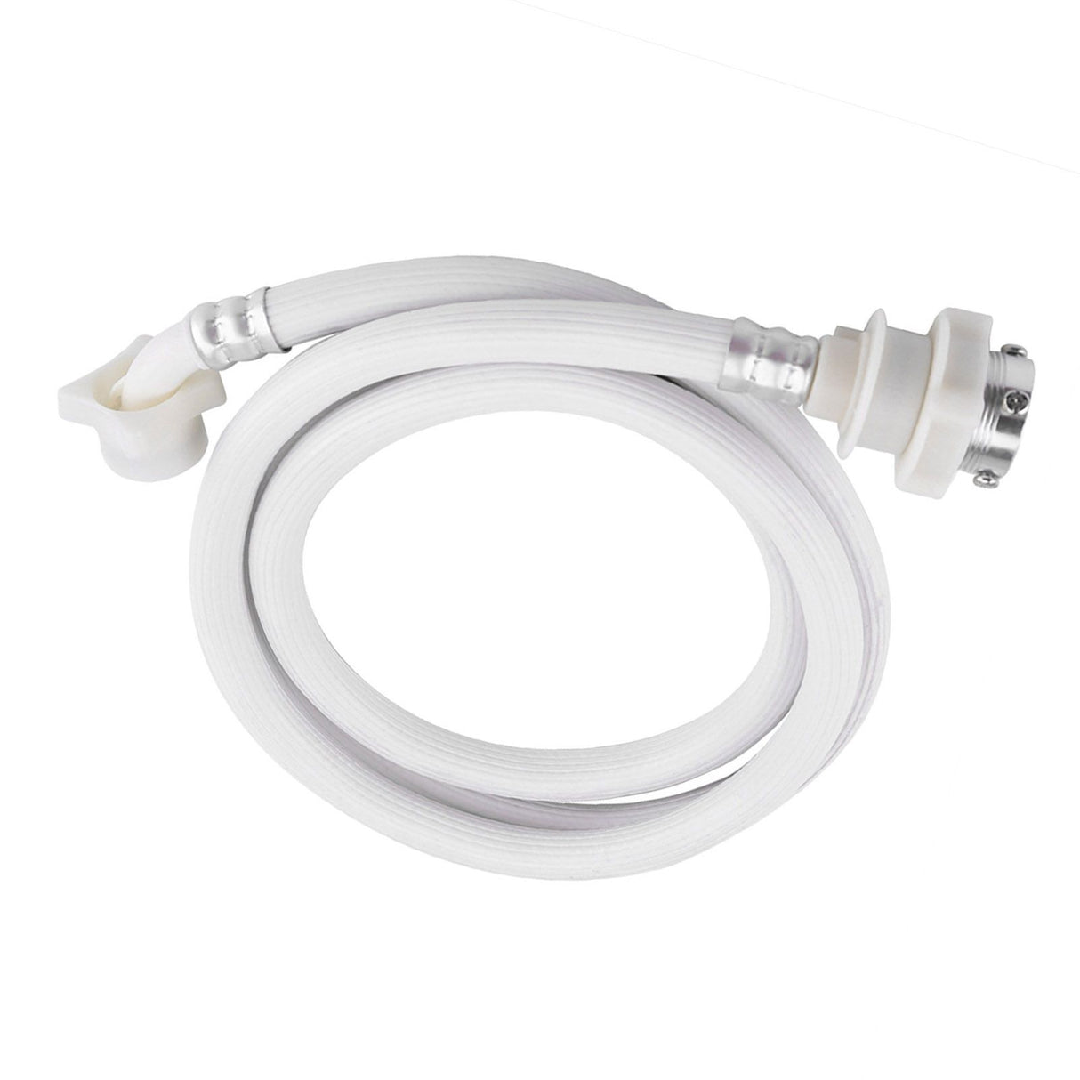 Washing Machine Water Inlet Hose Washer Pipe Tube Connector White Color Long Length 2m