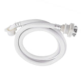 Washing Machine Water Inlet Hose Washer Pipe Tube Connector White Color Long Length 2m