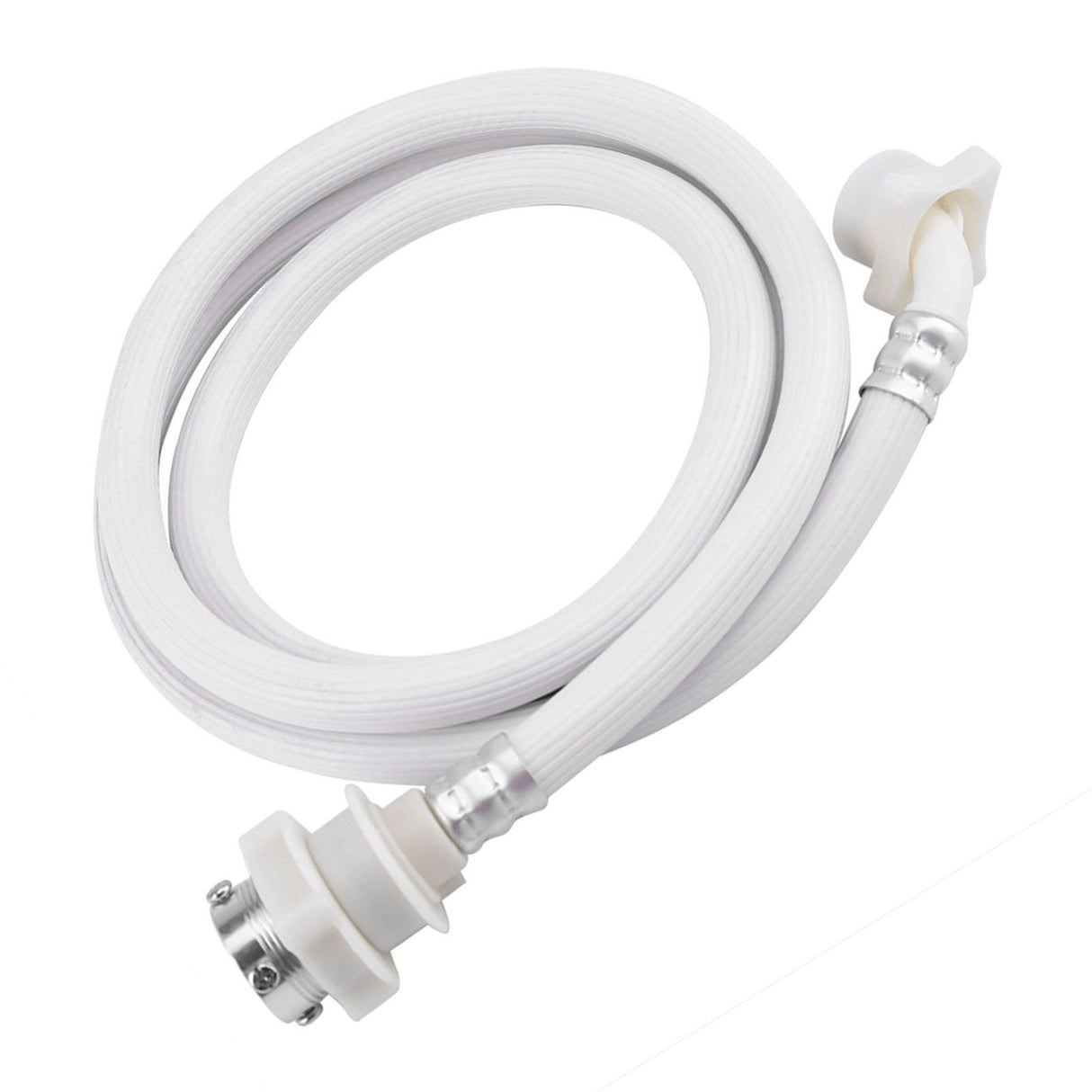 Washing Machine Water Inlet Hose Washer Pipe Tube Connector White Color Long Length 2m