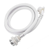 Washing Machine Water Inlet Hose Washer Pipe Tube Connector White Color Long Length 2m