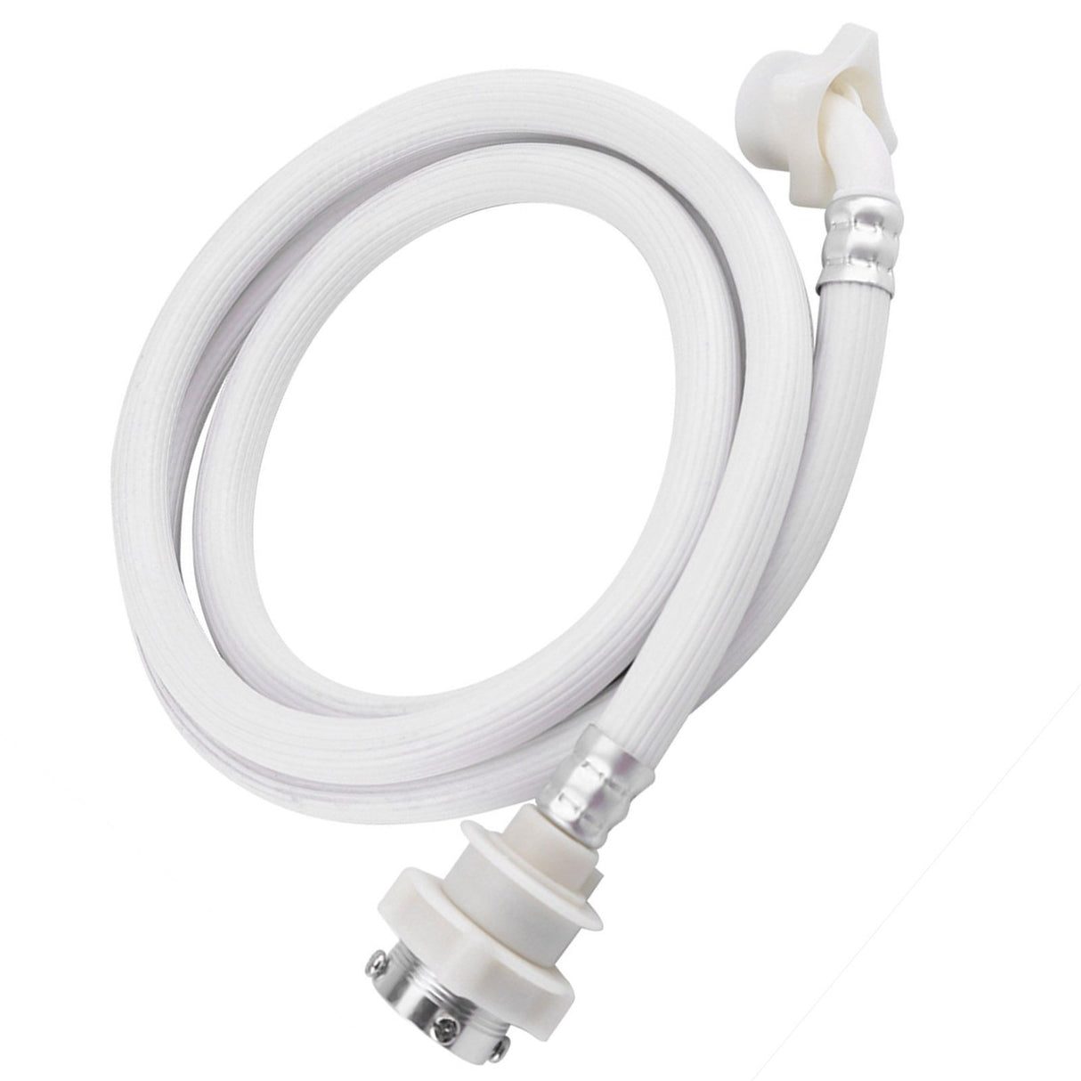 Washing Machine Water Inlet Hose Washer Pipe Tube Connector White Color Long Length 2m