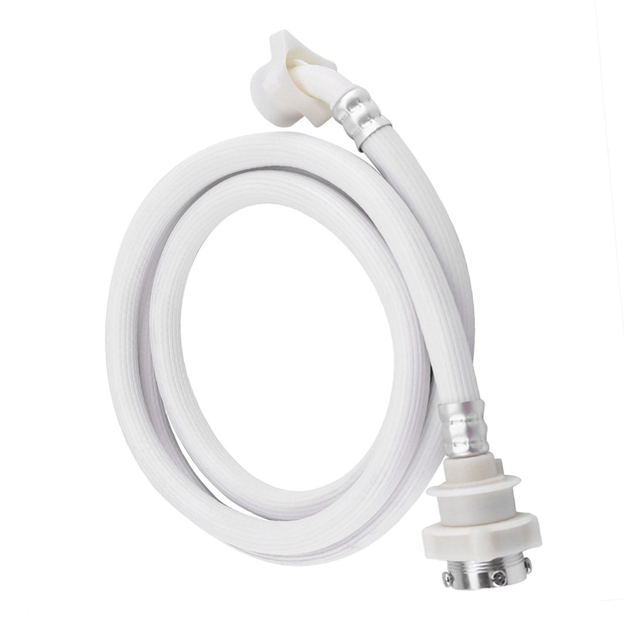 Washing Machine Water Inlet Hose Washer Pipe Tube Connector White Color Long Length 2m