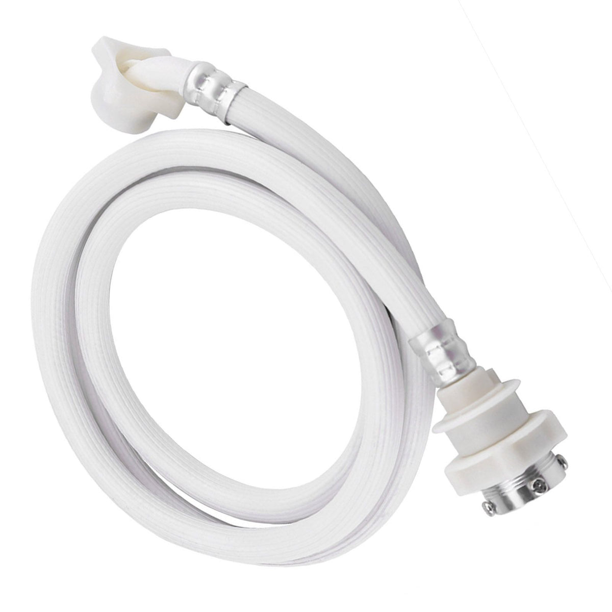Washing Machine Water Inlet Hose Washer Pipe Tube Connector White Color Long Length 2m