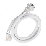 Washing Machine Water Inlet Hose Washer Pipe Tube Connector White Color Long Length 2m - Extra Image