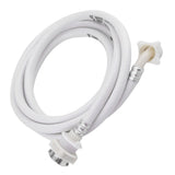 Washing Machine Water Inlet Hose Washer Pipe Tube Connector White Color Long Length 3m