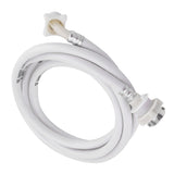 Washing Machine Water Inlet Hose Washer Pipe Tube Connector White Color Long Length 3m