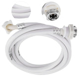 Washing Machine Water Inlet Hose Washer Pipe Tube Connector White Color Long Length 3m