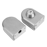 10~12mm Stainless Steel Glass Door Lock with Keys Open/Close Home Hotel Bathroom Use