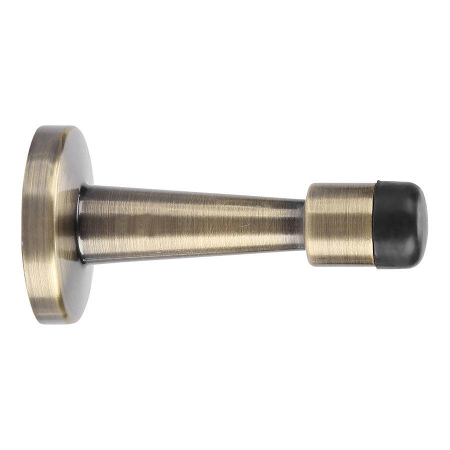 Zinc Alloy Rubber Anti Collision Door Stopper Holder Home Hotel Office Accessory (Bronze)