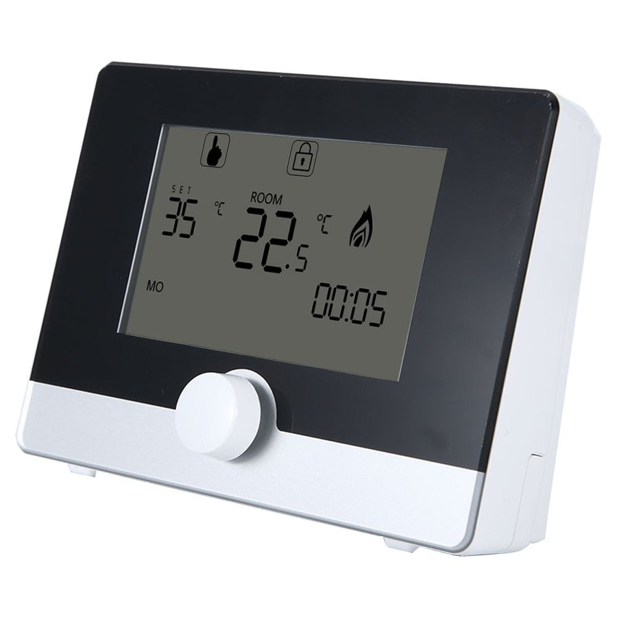 Programmable Thermostat Temperature Controller for Wall hung Boiler Heating System White