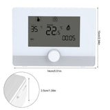 Programmable Thermostat Temperature Controller for Wall hung Boiler Heating System Black