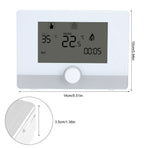 Programmable Thermostat Temperature Controller for Wall hung Boiler Heating System Black