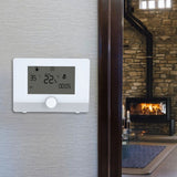 Programmable Thermostat Temperature Controller for Wall hung Boiler Heating System Black - Low Angle