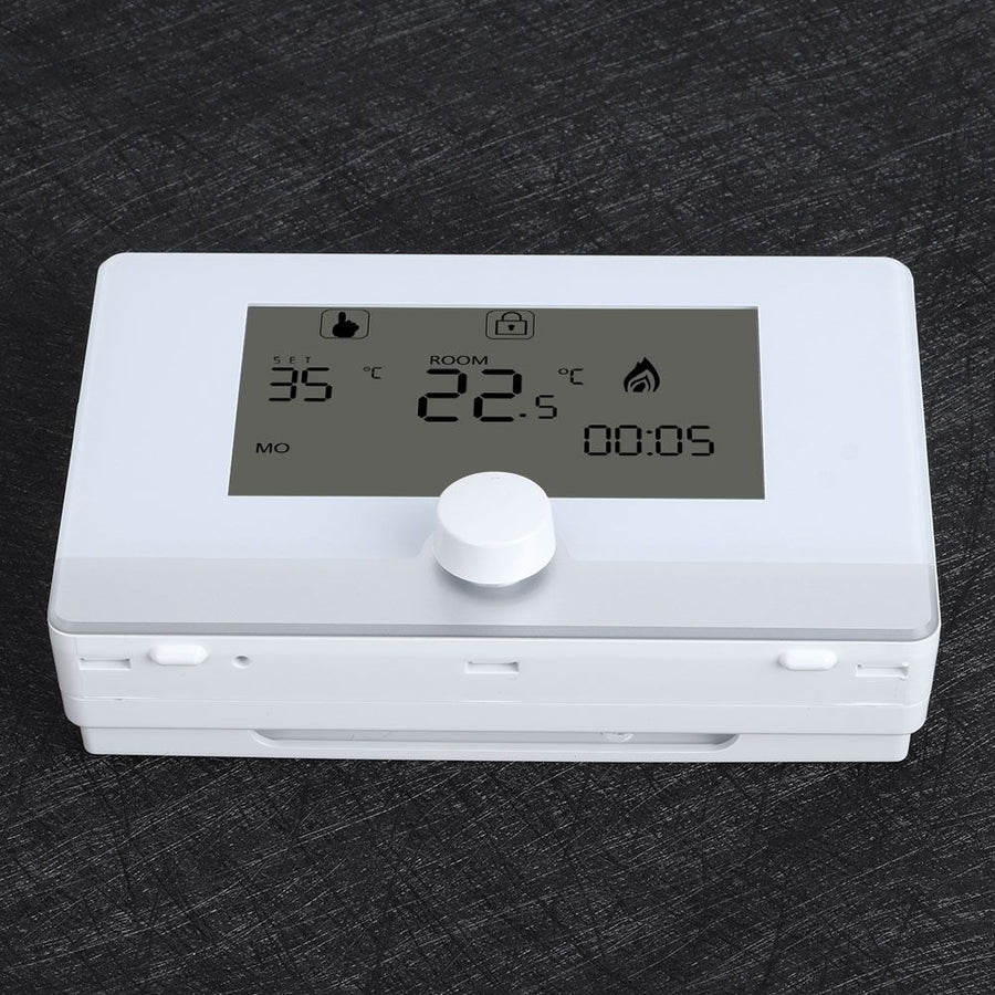 Programmable Thermostat Temperature Controller for Wall hung Boiler Heating System Black