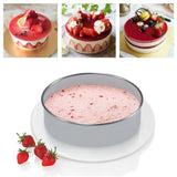 12 Pcs Stainless steel Round Cookie Biscuit Cutter Baking Metal Ring Molds for Dough Fondant Do