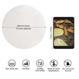 100Pcs Non Stick Round BBQ Paper Baking Sheets 10 Inch Barbecue Tin Foil Paper for Grill Line C