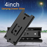 2pcs Mini Short Drawer Slides Furniture Guide Rail Full Extension Kitchen Cupboard Hardware 4in