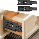 2pcs Mini Short Drawer Slides Furniture Guide Rail Full Extension Kitchen Cupboard Hardware 4in