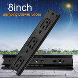 2pcs Mini Short Drawer Slides Furniture Guide Rail Full Extension Kitchen Cupboard Hardware 8in