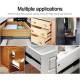 2pcs Mini Short Drawer Slides Furniture Guide Rail Full Extension Kitchen Cupboard Hardware 8in