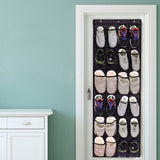 24Pockets NOn woven Household Door Wall Hanging Shoe Storage Bag Organizer Space Saving Rack