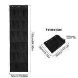 24Pockets NOn woven Household Door Wall Hanging Shoe Storage Bag Organizer Space Saving Rack