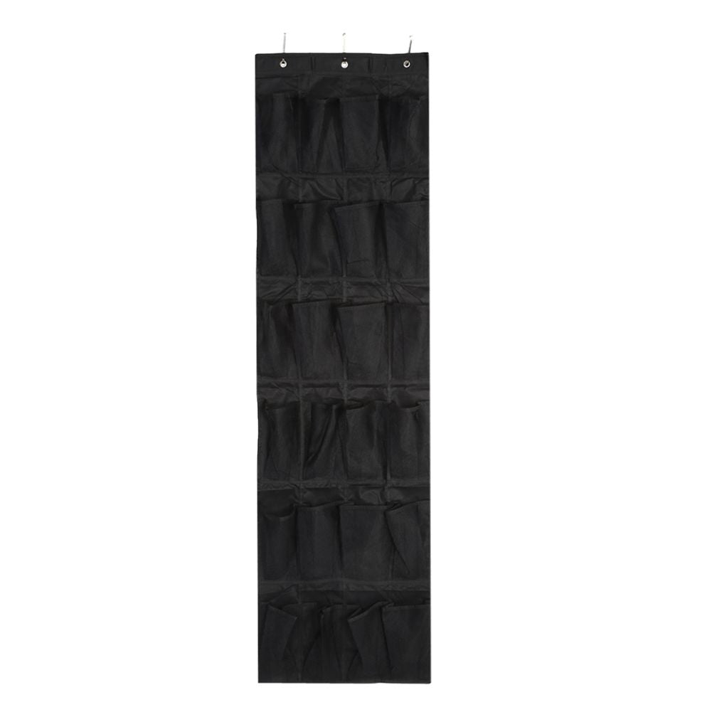 24Pockets NOn woven Household Door Wall Hanging Shoe Storage Bag Organizer Space Saving Rack