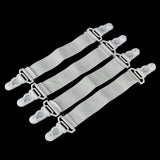 4pcs Household Bed Sheet Mattress Fasteners Strong Elastic Strap Clips Holders