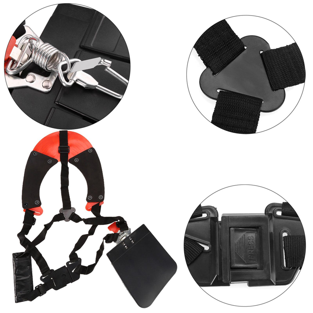 Professional Trimmer Double Shoulder Strap Mower Nylon Belt for Brush Cutter Garden Lawn