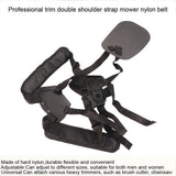 Professional Trimmer Double Shoulder Strap Mower Nylon Belt for Brush Cutter Garden Lawn
