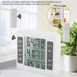 Wireless Digital Audible Alarm Refrigerator Thermometer with 2PCS Sensor Min/Maximum Display - Close-Up Angle