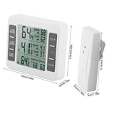Wireless Digital Audible Alarm Refrigerator Thermometer with 2PCS Sensor Min/Maximum Display - Extra Image